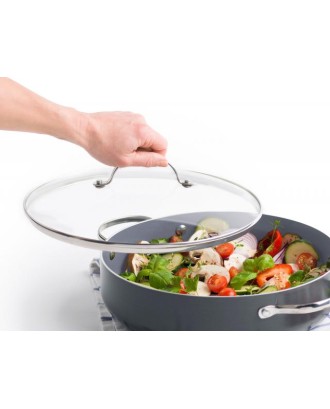 Capac universal din sticla, pentru vase rotunde, 20 cm - GREENPAN